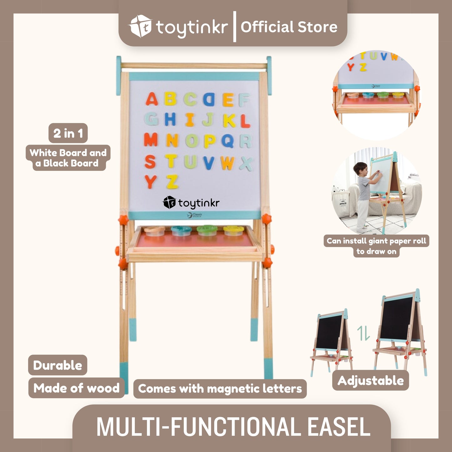 CW Multi-Functional Easel by Toytinkr