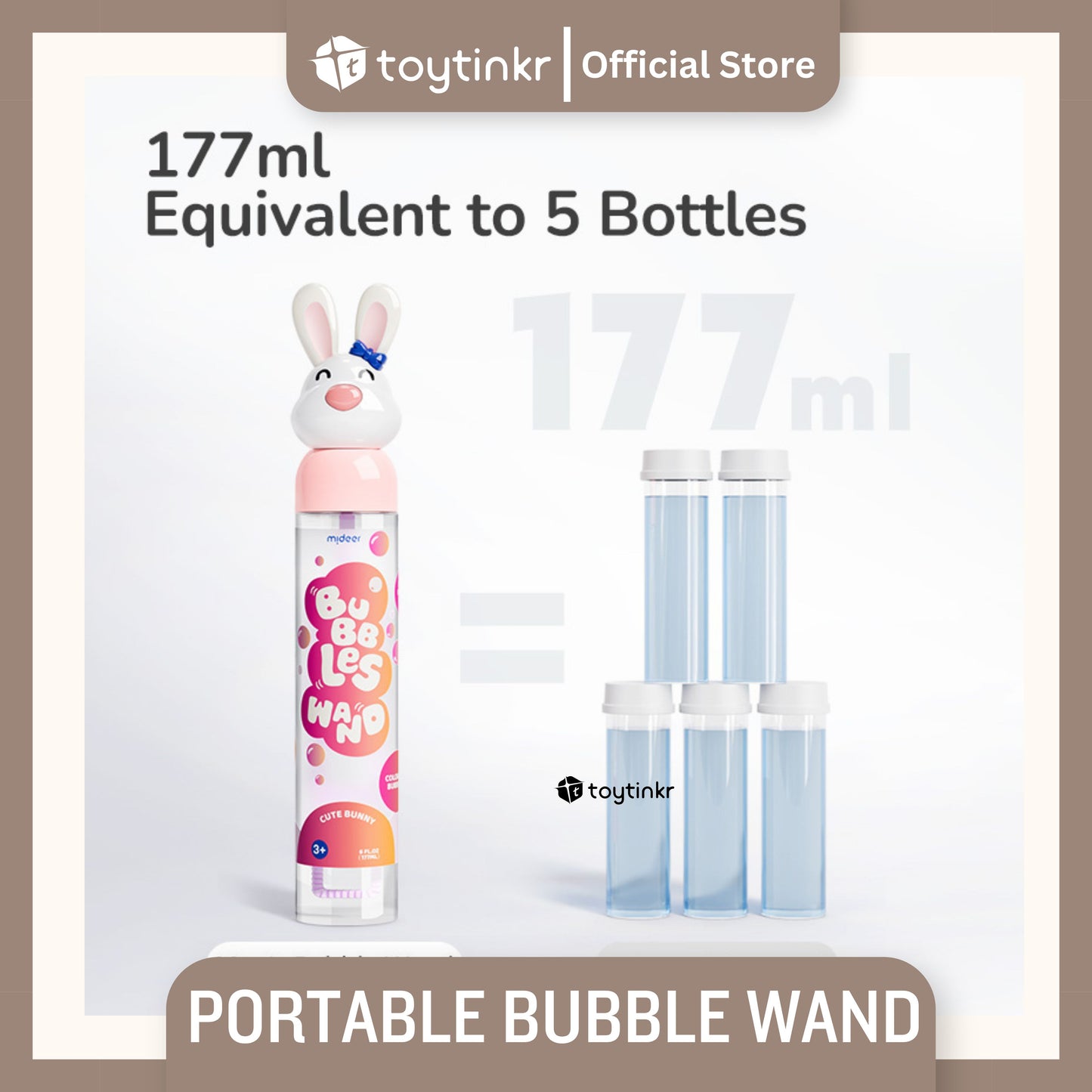 Mideer Portable Bubble Wand by Toytinkr