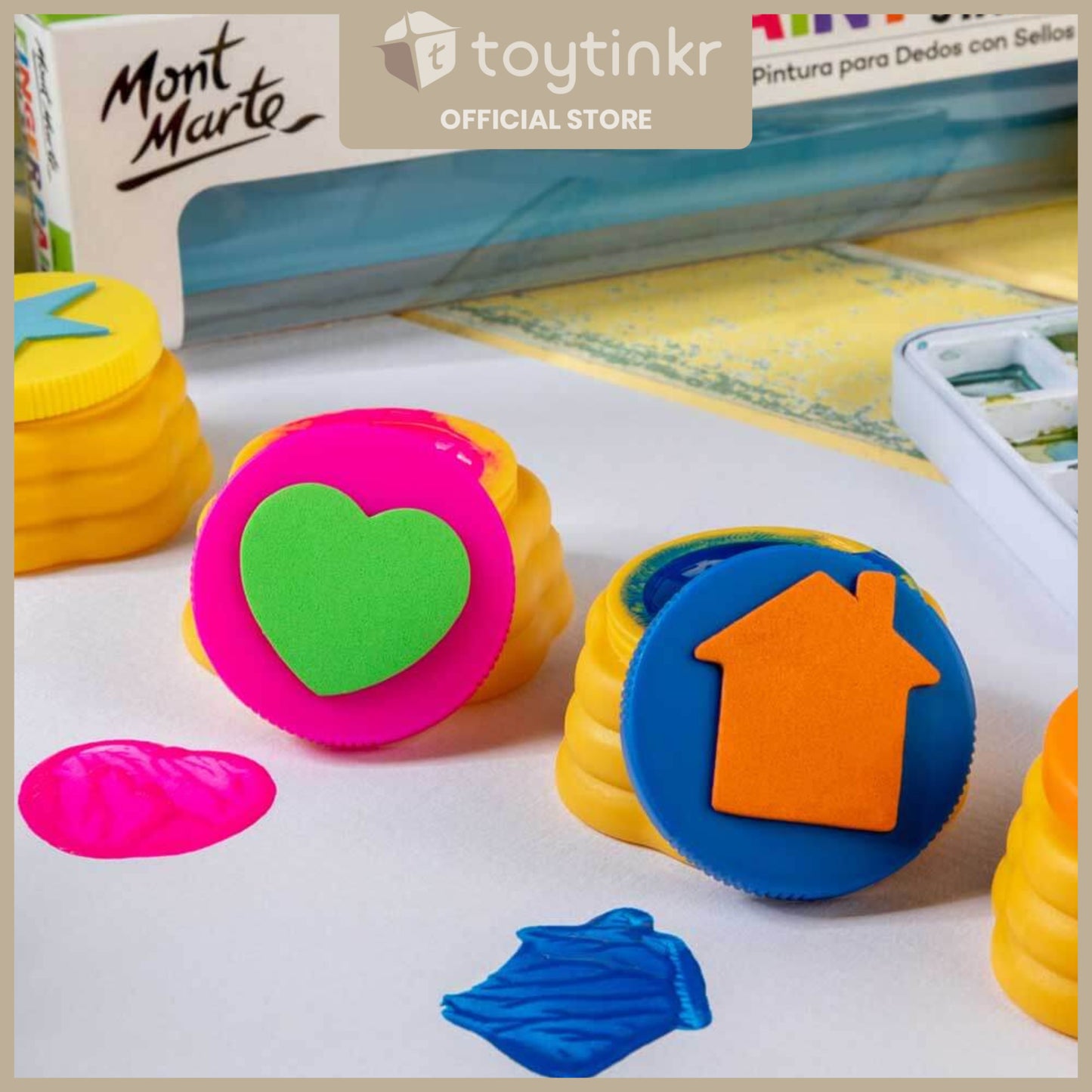 Mont Marte Finger Paint With Stamps By Toytinkr
