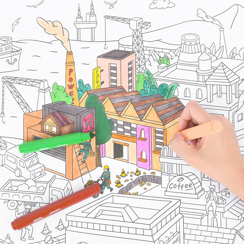 Mideer Giant Colouring Roll – City by Toytinkr