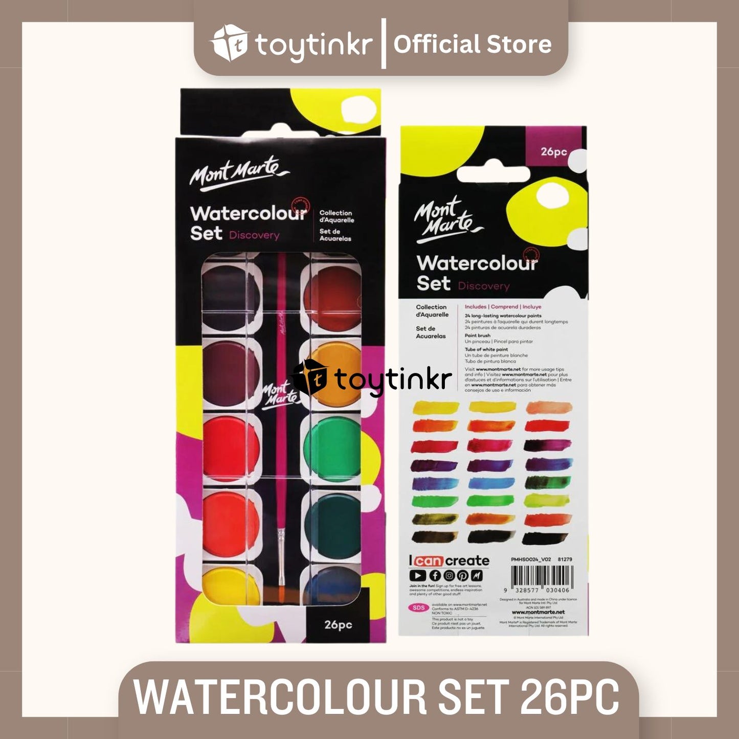 Mont Marte Watercolour Sets by Toytinkr