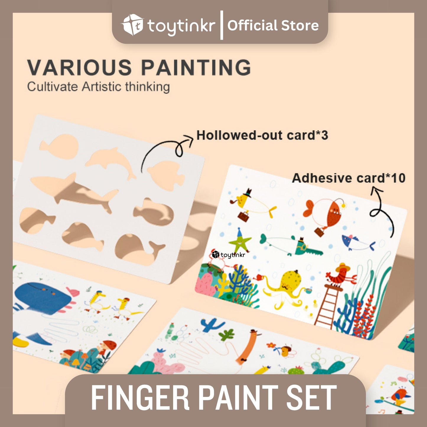 Mideer Finger Paint Set by Toytinkr