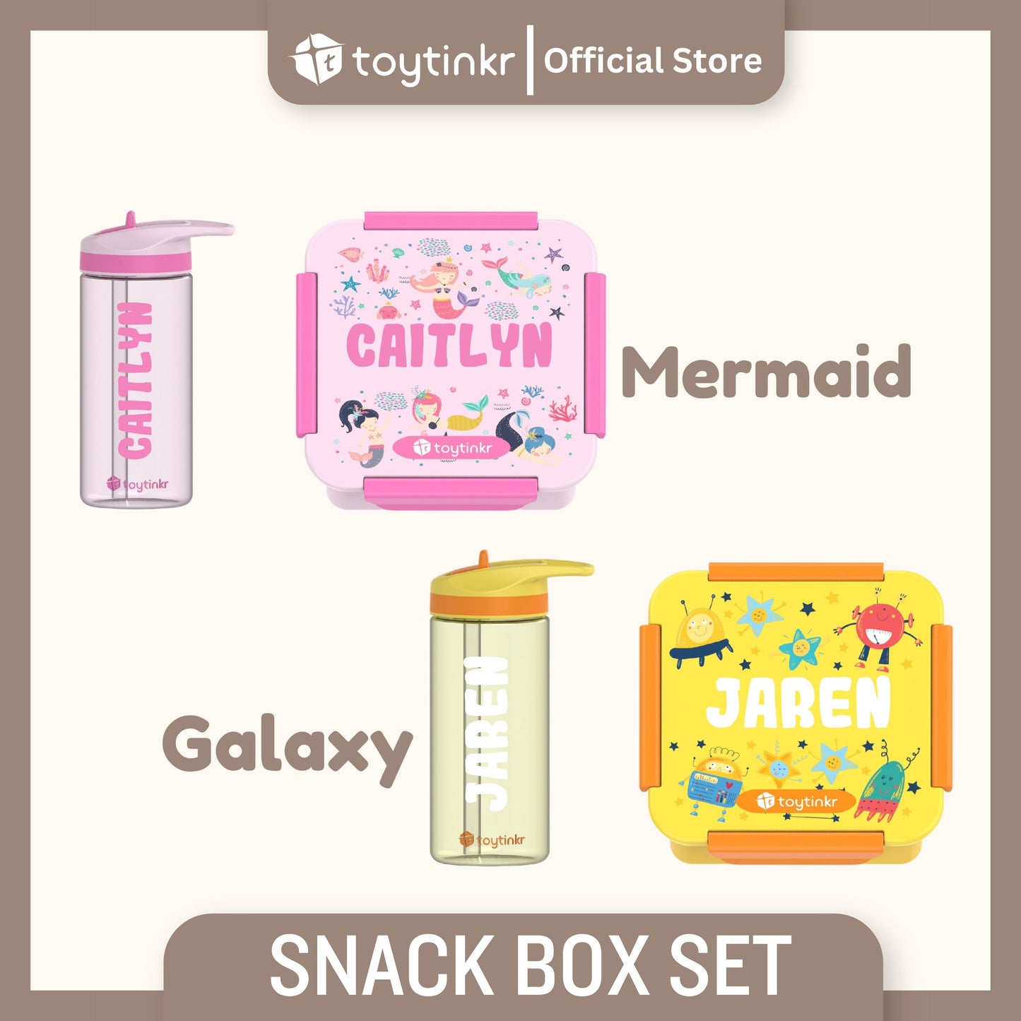 Toytinkr Personalized Snackbox Set