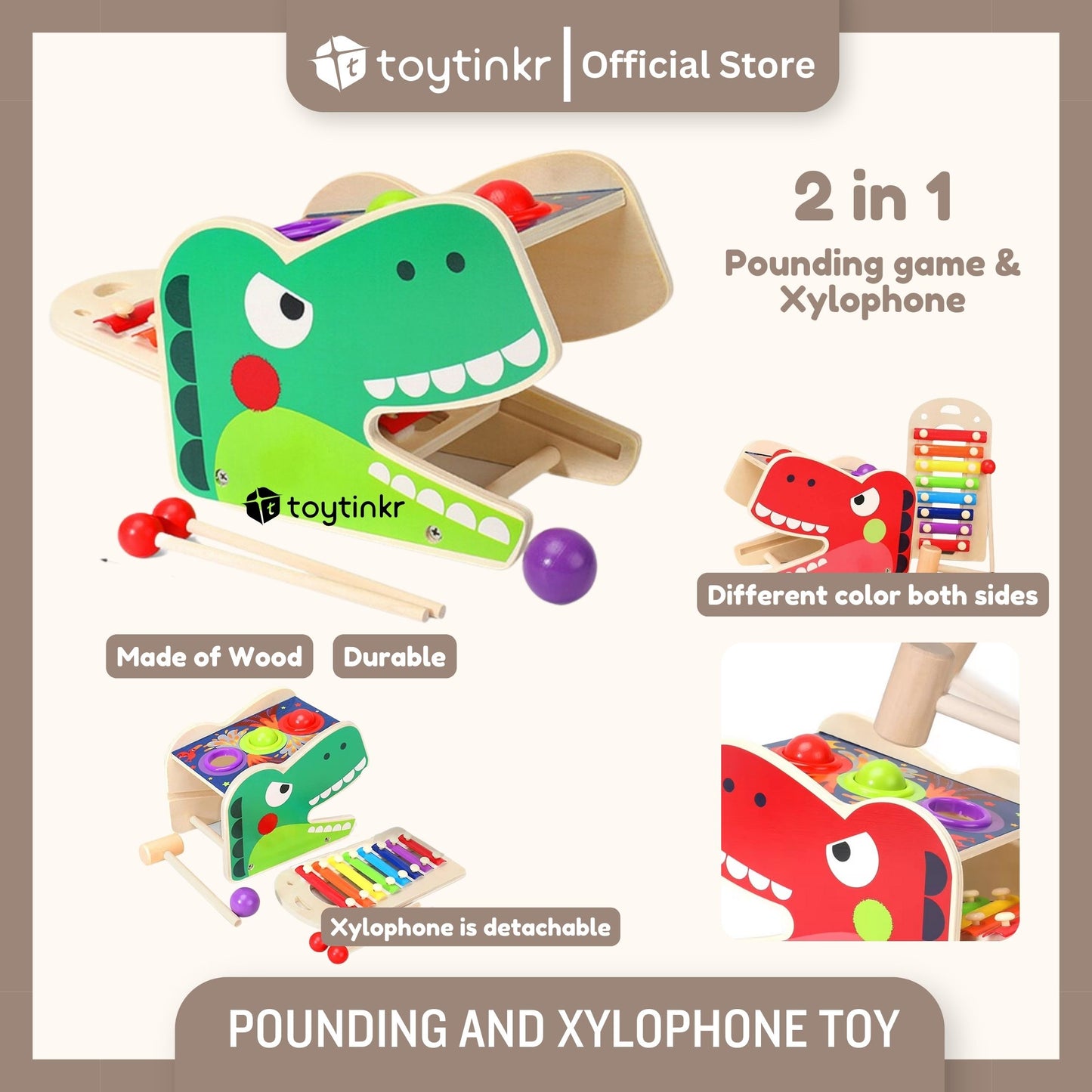 Pounding and Xylophone Toy by Toytinkr