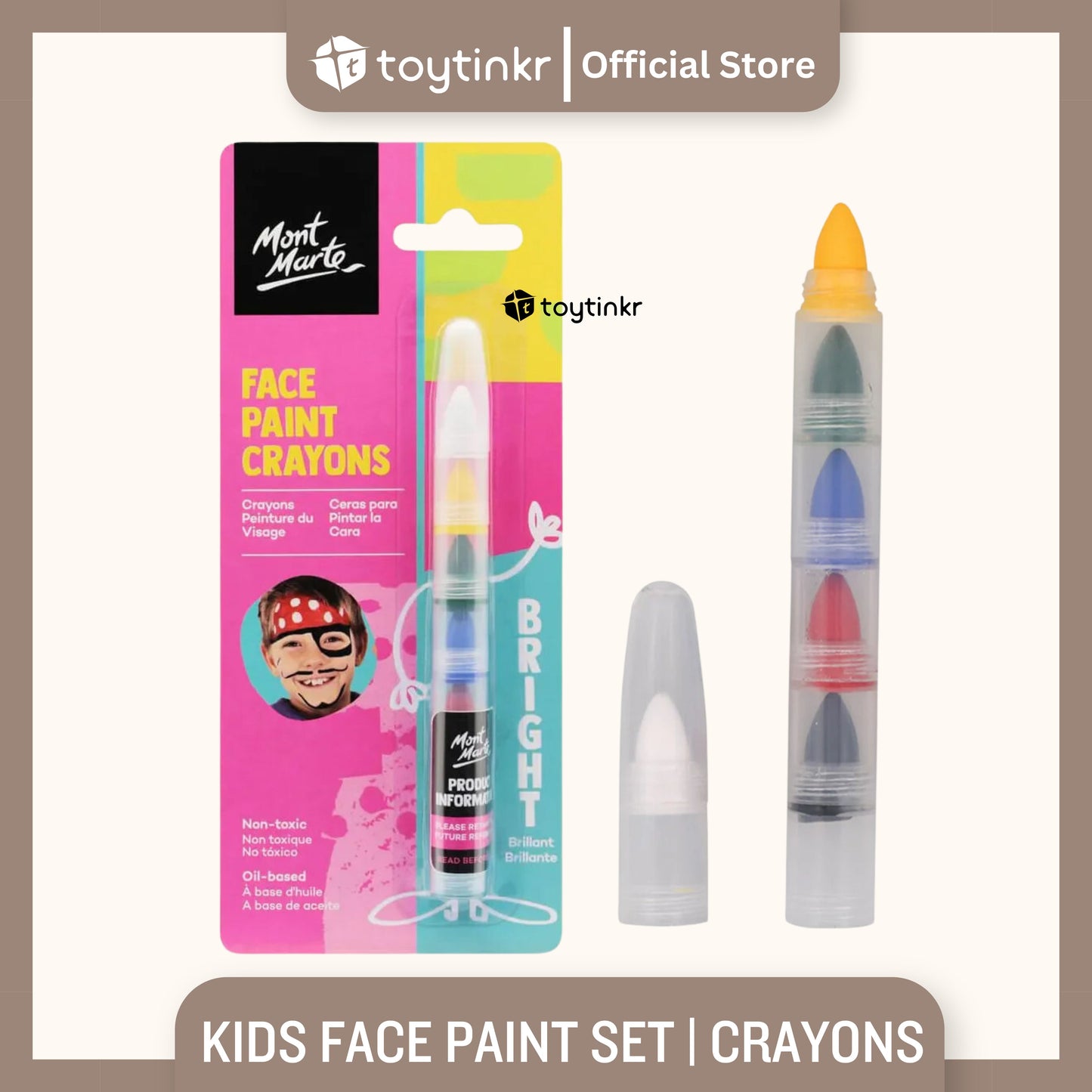 Mont Marte Kids Face Painting Set By Toytinkr
