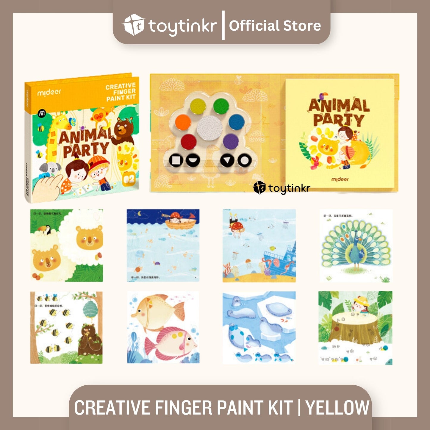 Mideer Creative Finger Paint Kit By Toytinkr
