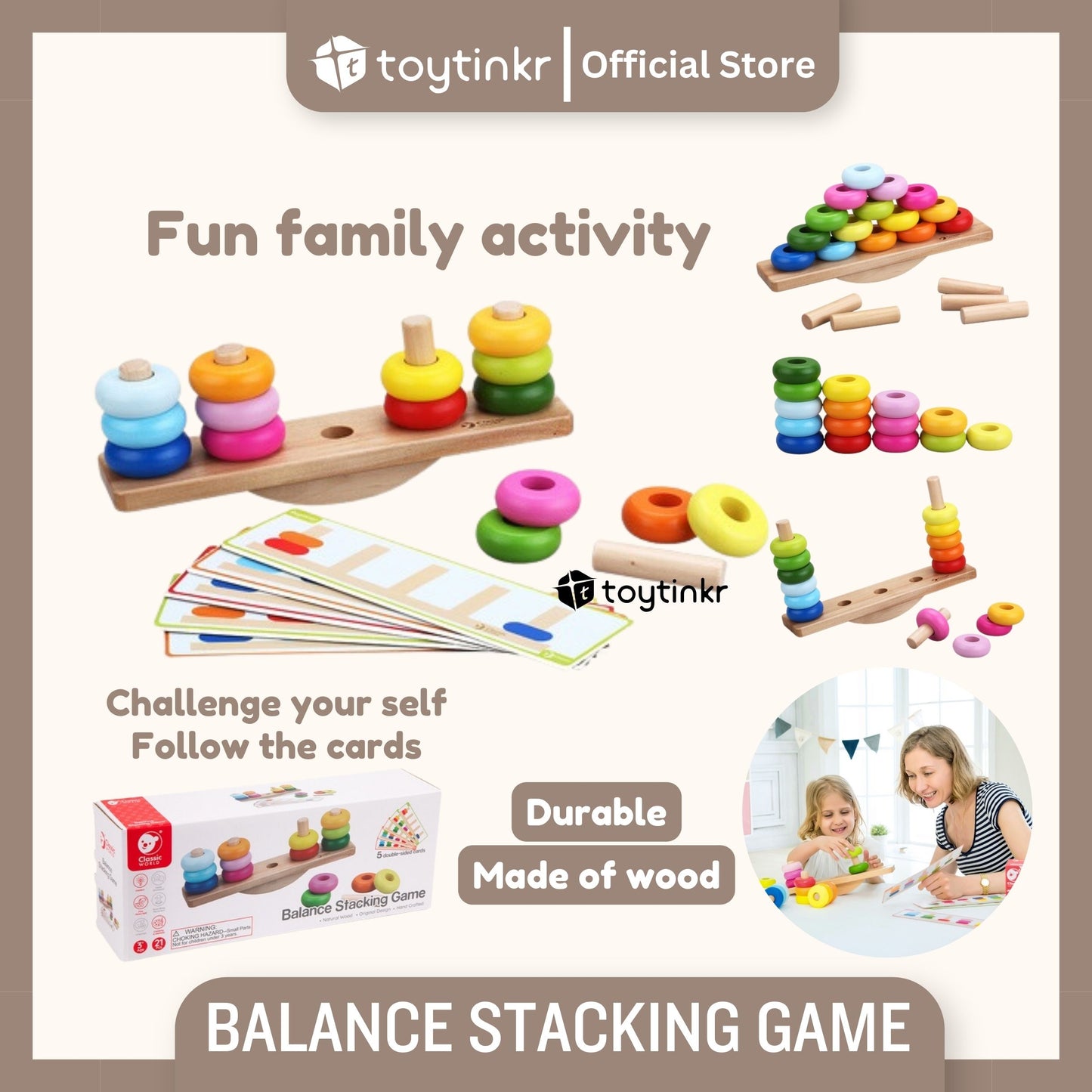CW Balance Stacking Game by Toytinkr