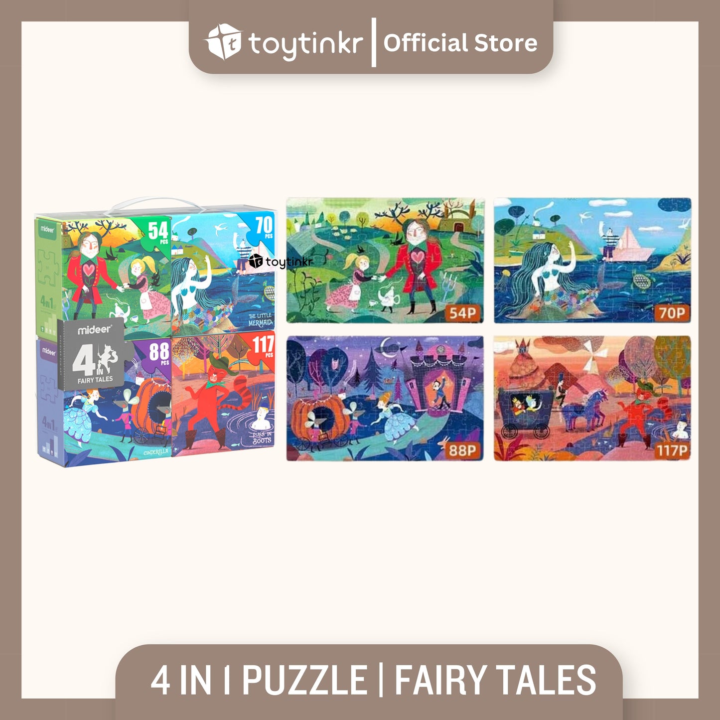 Mideer 4 in 1 Puzzle by Toytinkr