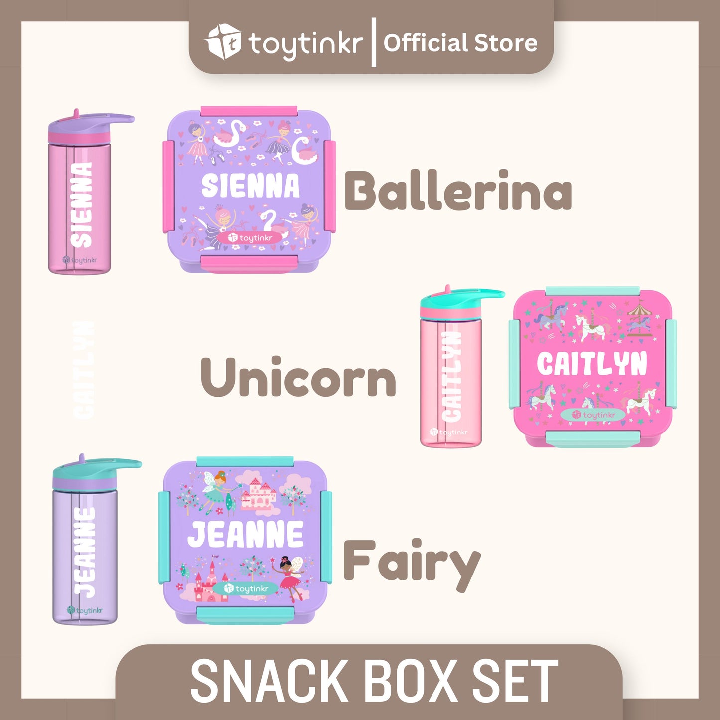 Toytinkr Personalized Snackbox Set