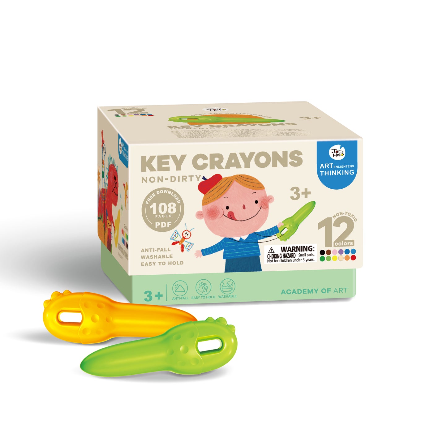 Jar Melo Key Crayons by Toytinkr