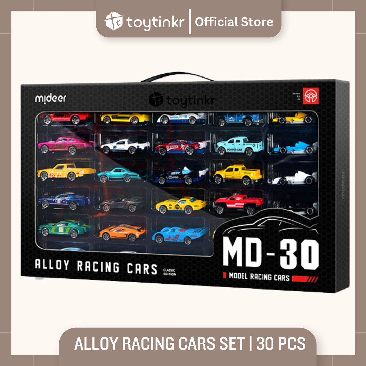 Mideer Alloy Racing Cars Set by Toytinkr