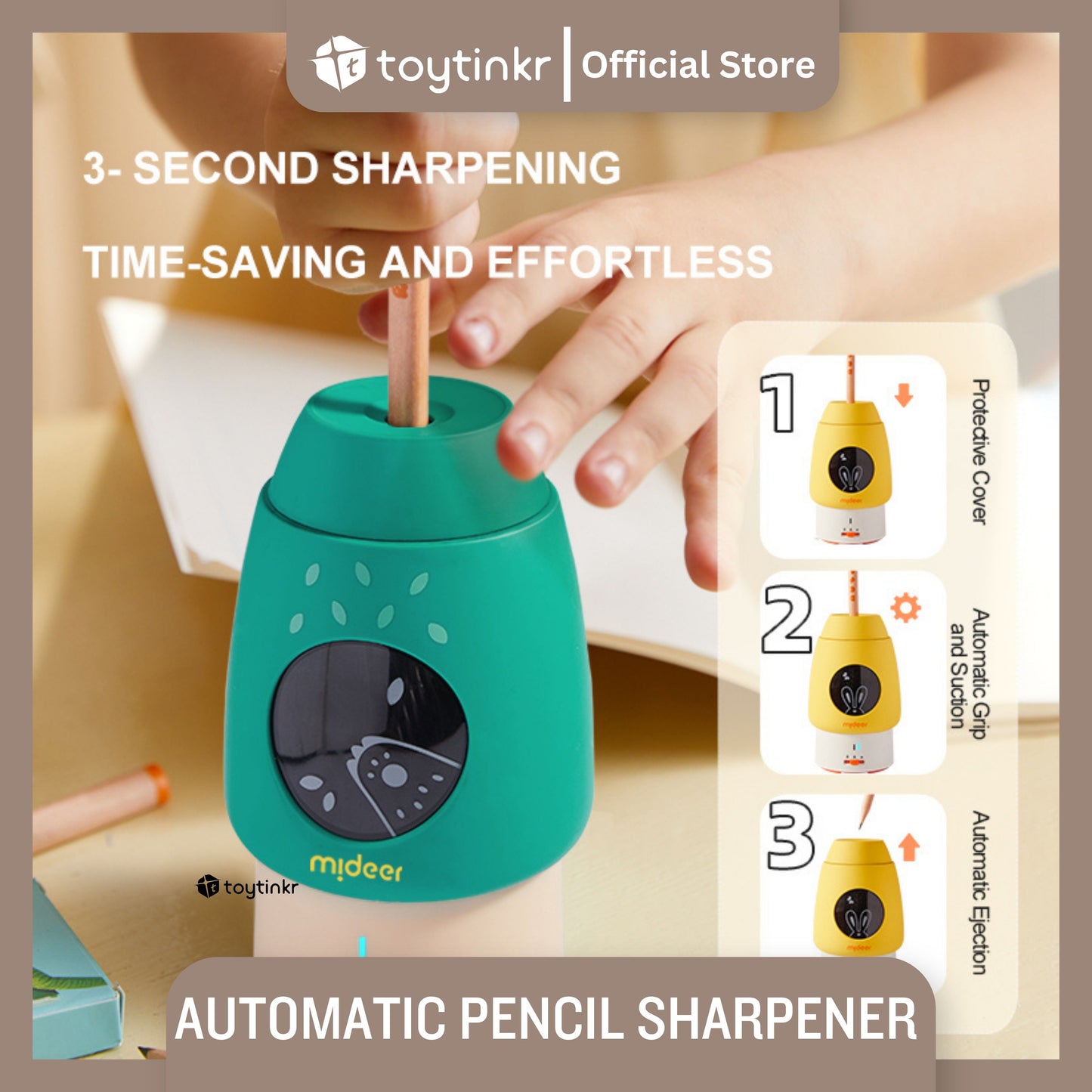 Mideer Automatic Pencil Sharpener by Toytinkr