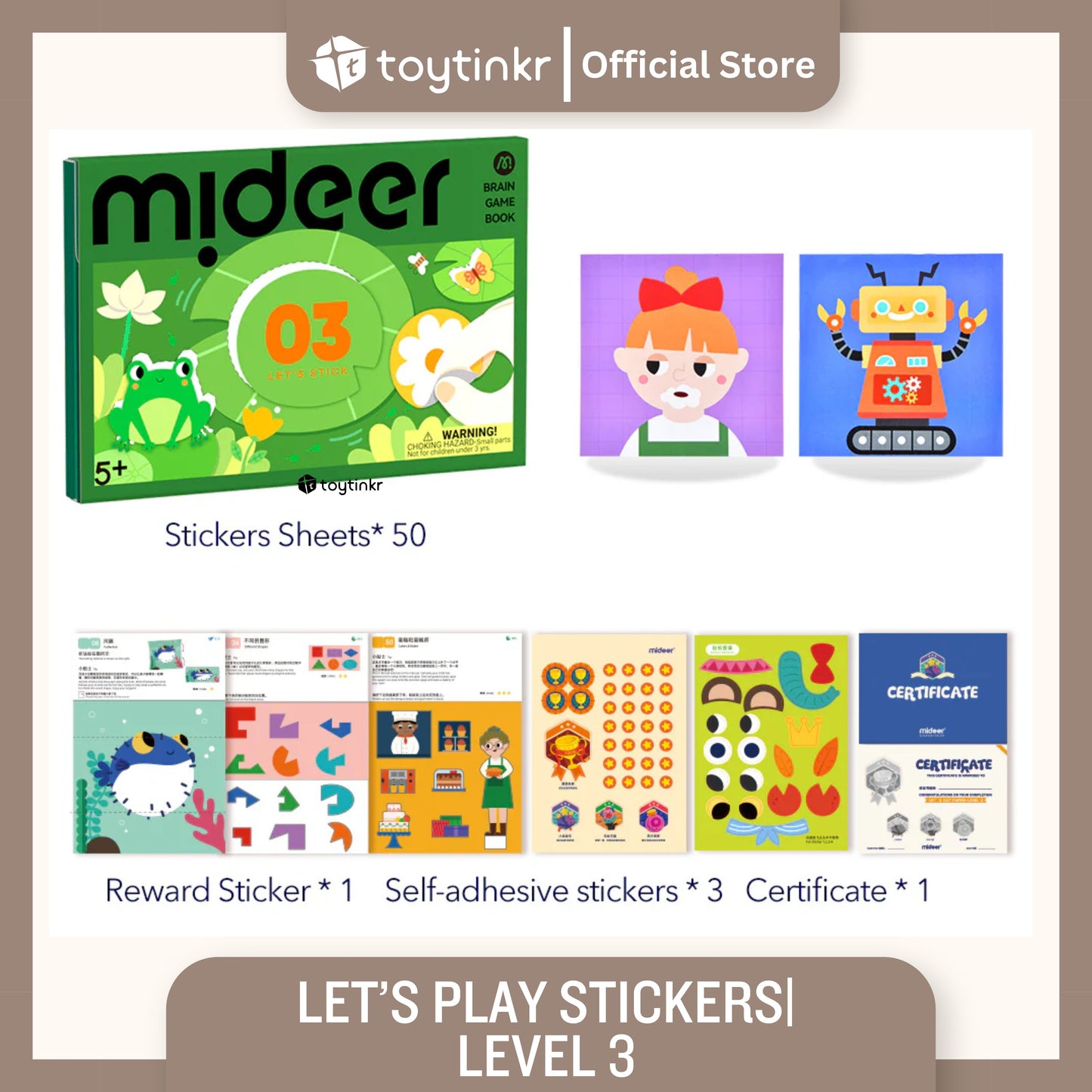 Mideer Let's Play With Stickers by Toytinkr