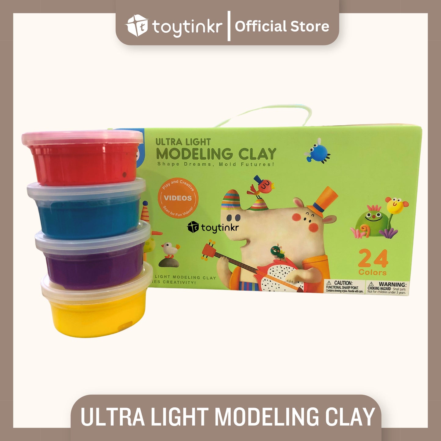 Jar Melo Ultra-Light Modeling Clay by Toytinkr