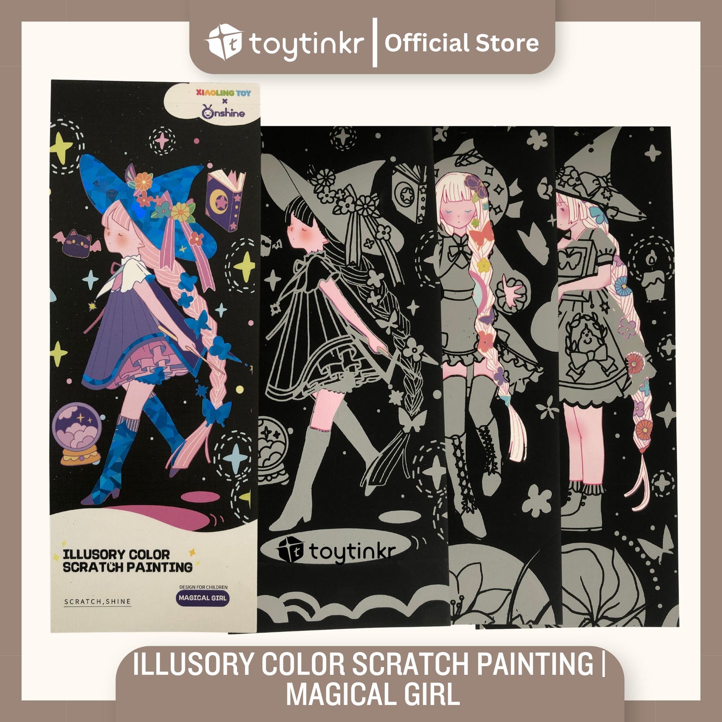 Illusory Color Scratch Painting by Toytinkr