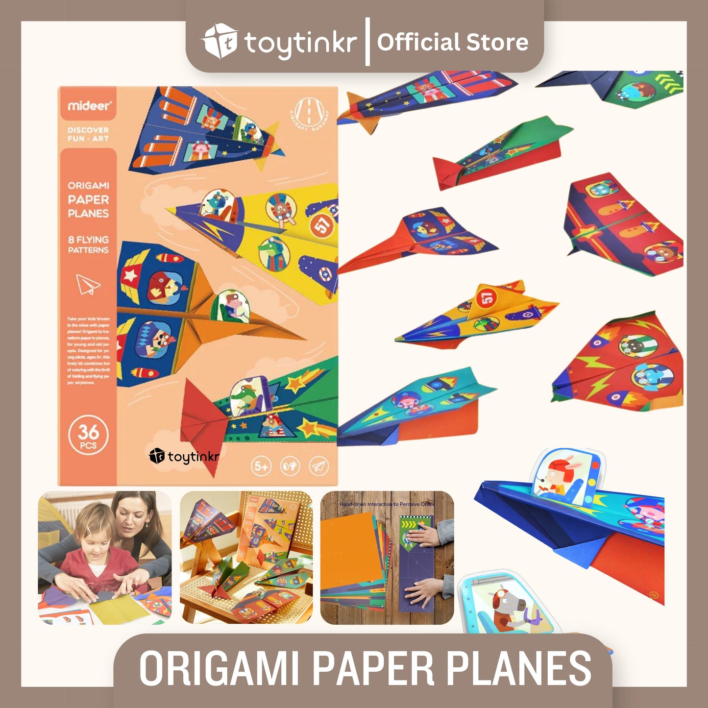 Mideer Origami Paper Planes by Toytinkr