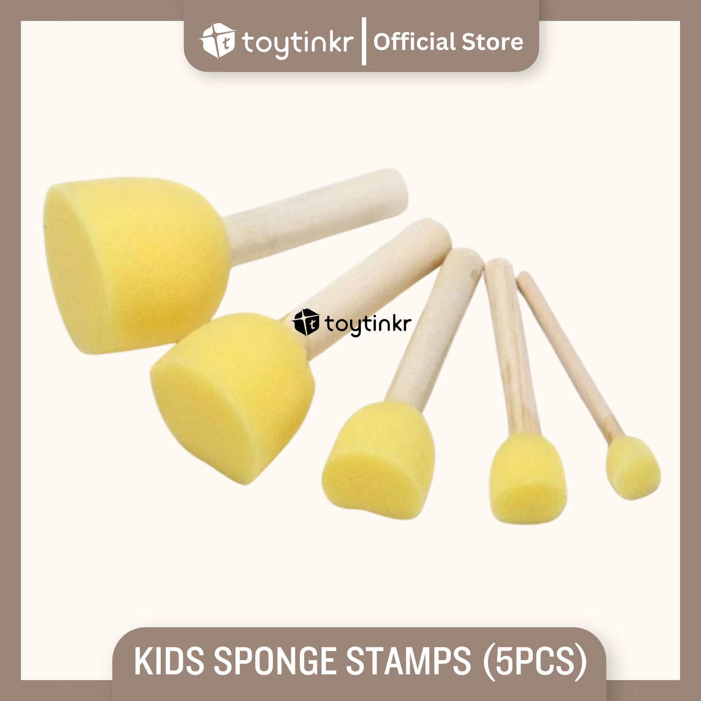 Jar Melo Kids Sponge Stamps (5pcs) by Toytinkr