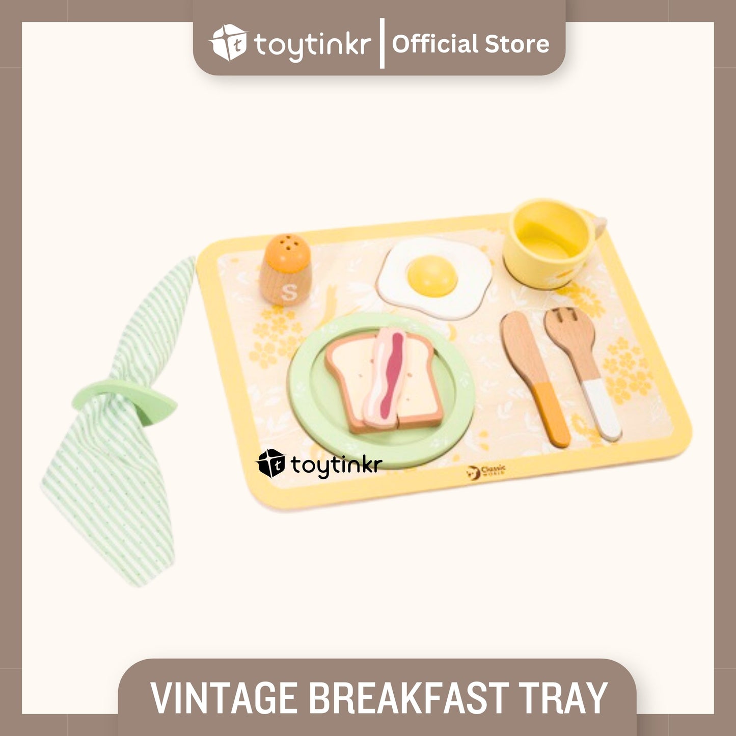 CW Vintage Breakfast Tray By Toytinkr