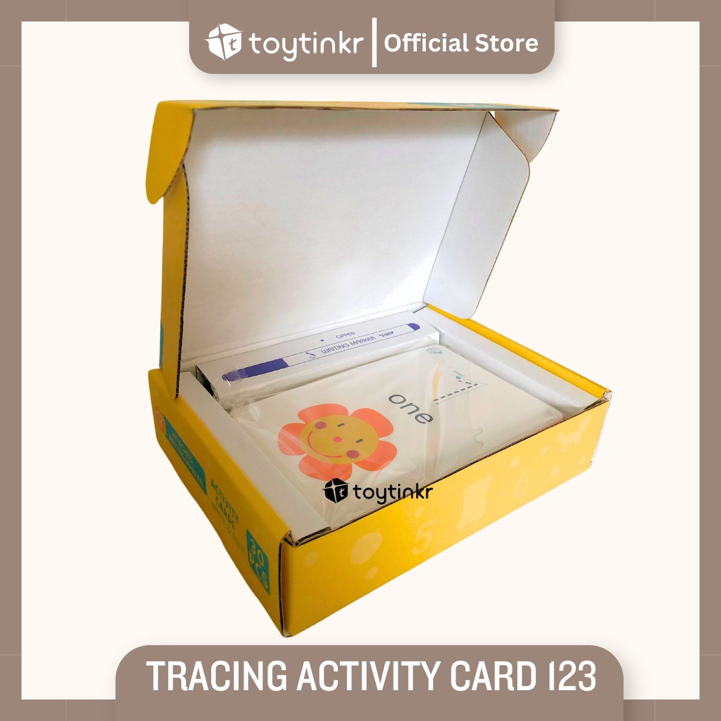 Tracing Activity Card 123 by Toytinkr
