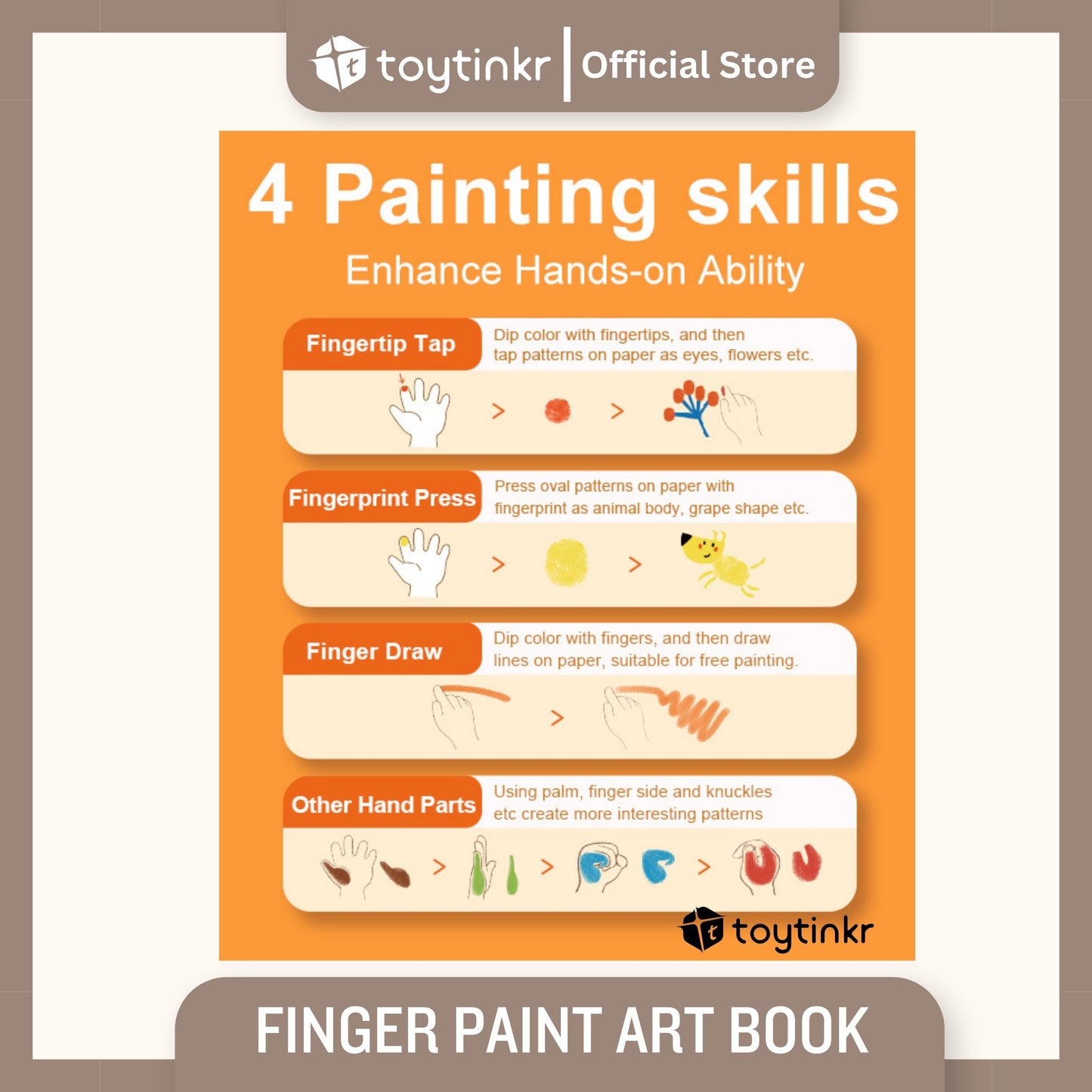 Mideer Finger Paint Art Book by Toytinkr