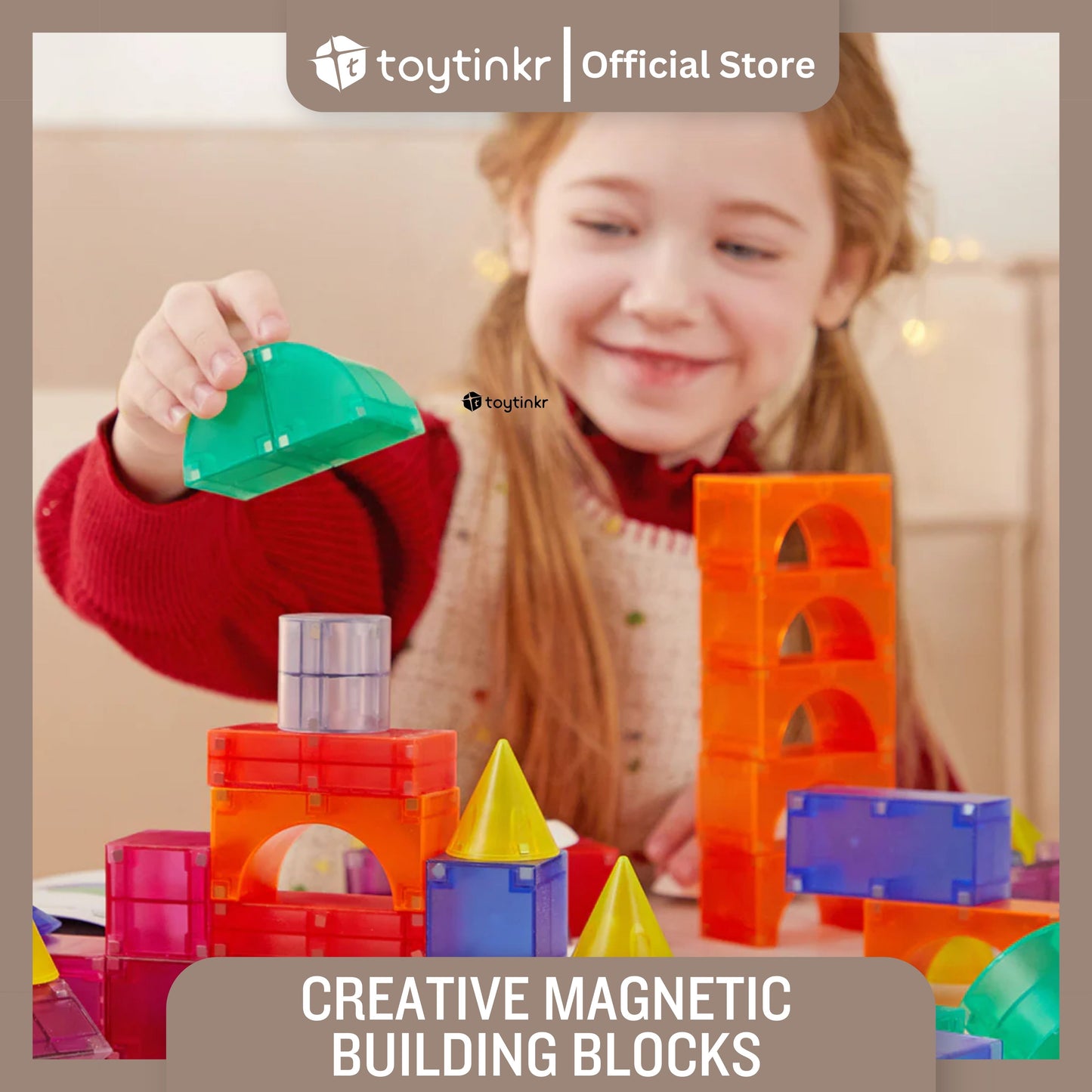 Mideer Creative Magnetic Building Blocks by Toytinkr