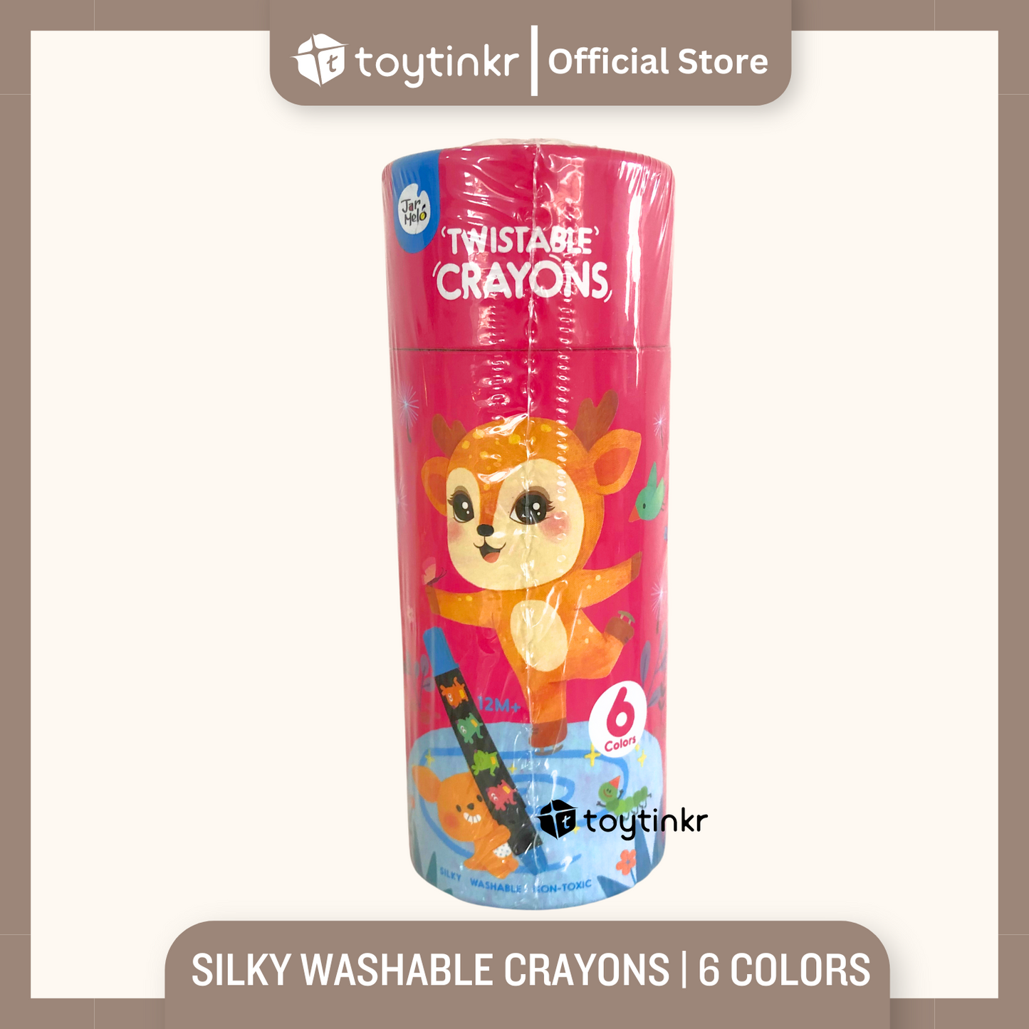 Jar Melo Silky Washable Crayons by Toytinkr