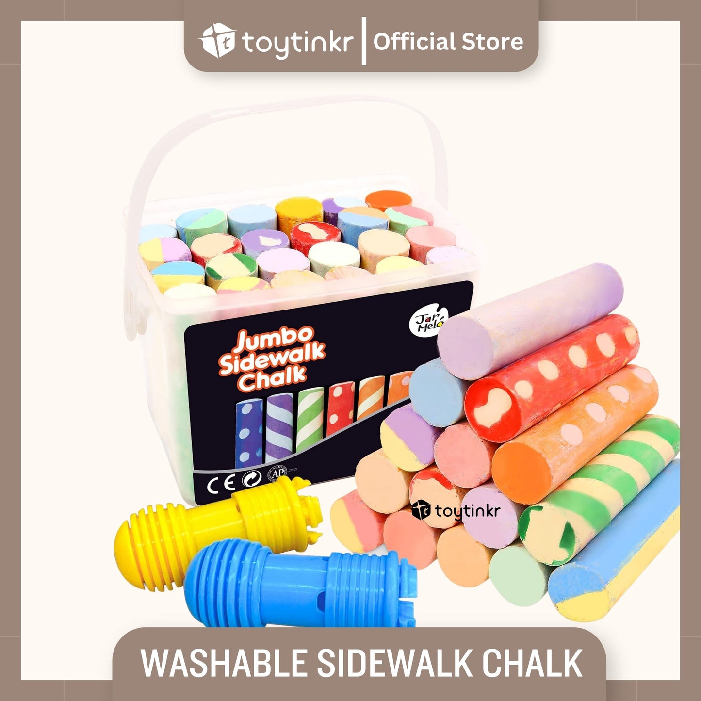 Jar Melo Washable Sidewalk Chalk by Toytinkr