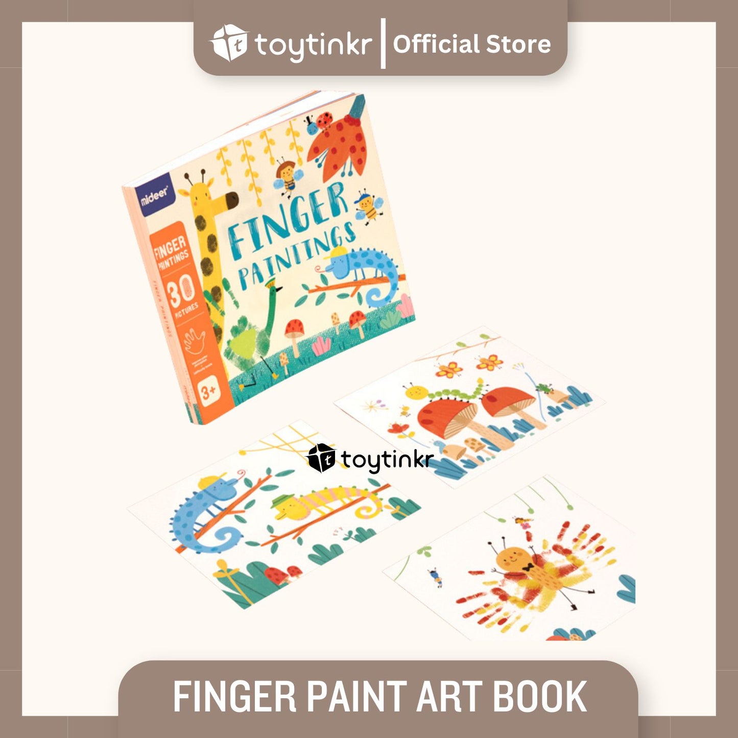 Mideer Finger Paint Art Book by Toytinkr