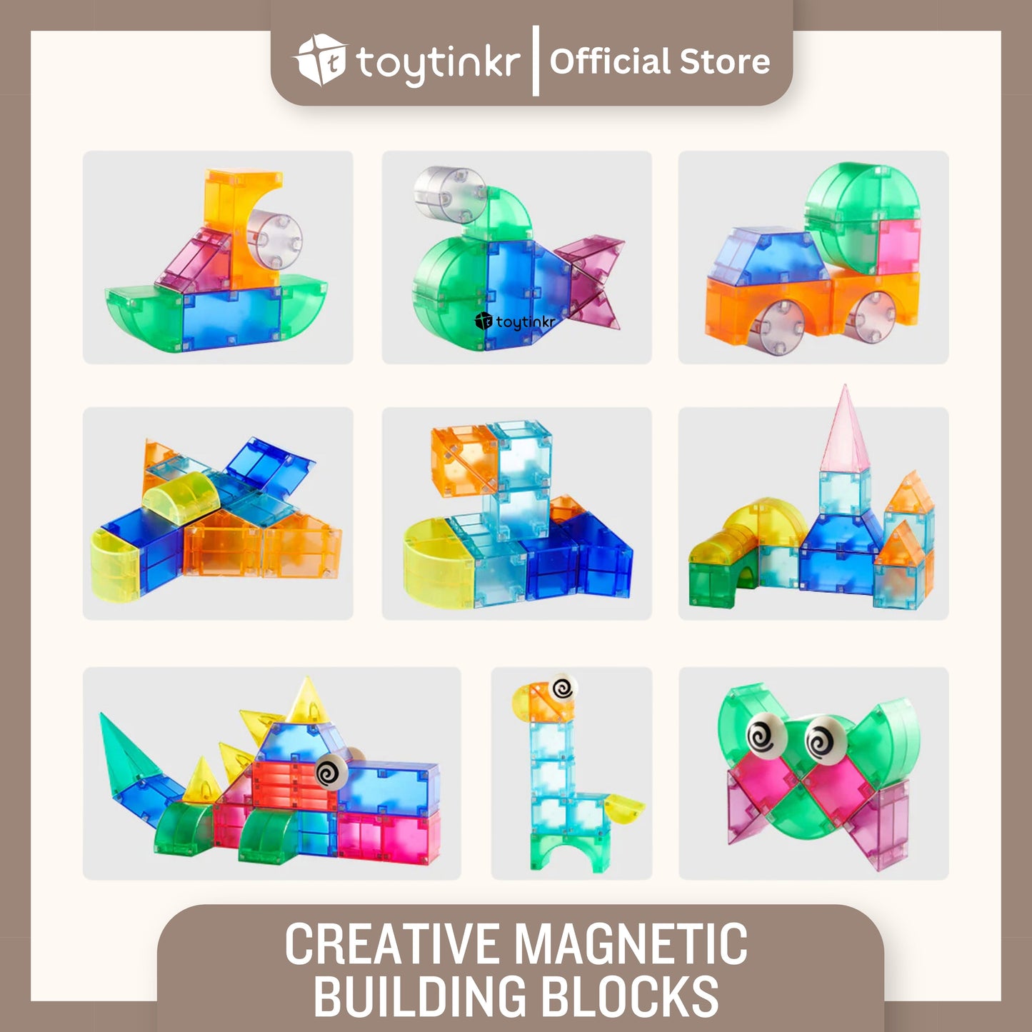 Mideer Creative Magnetic Building Blocks by Toytinkr