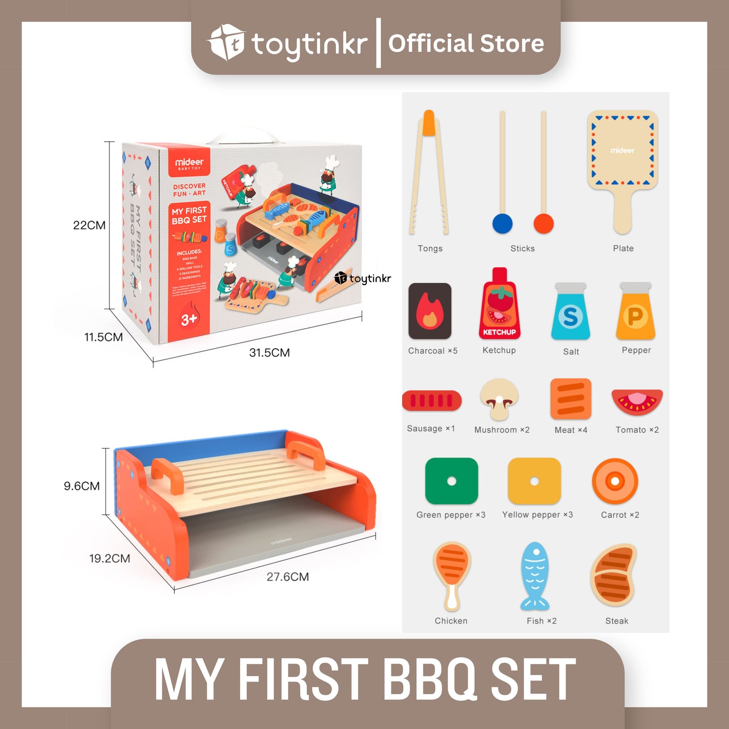Mideer My First BBQ Set by Toytinkr