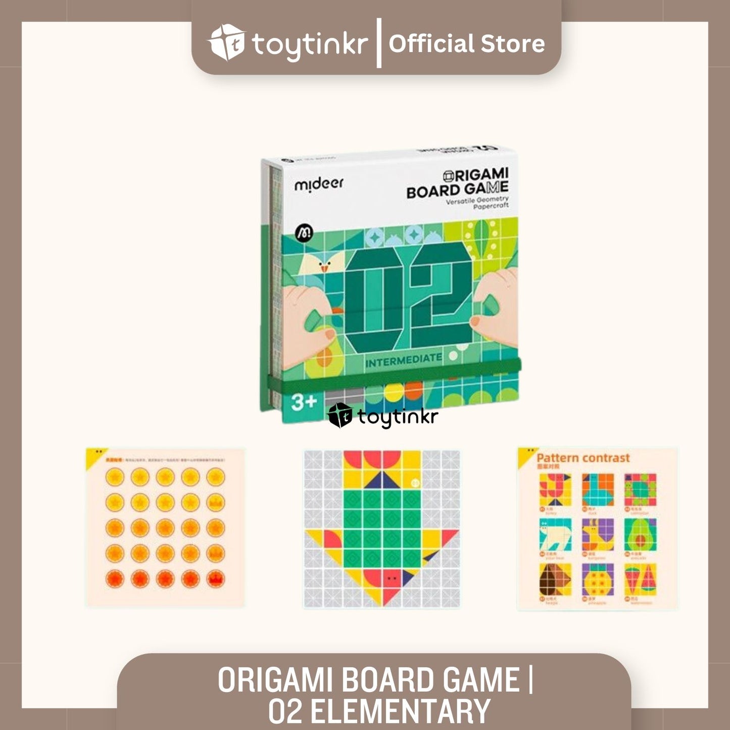 MiDeer Origami Board Game 1,2,3 by Toytinkr