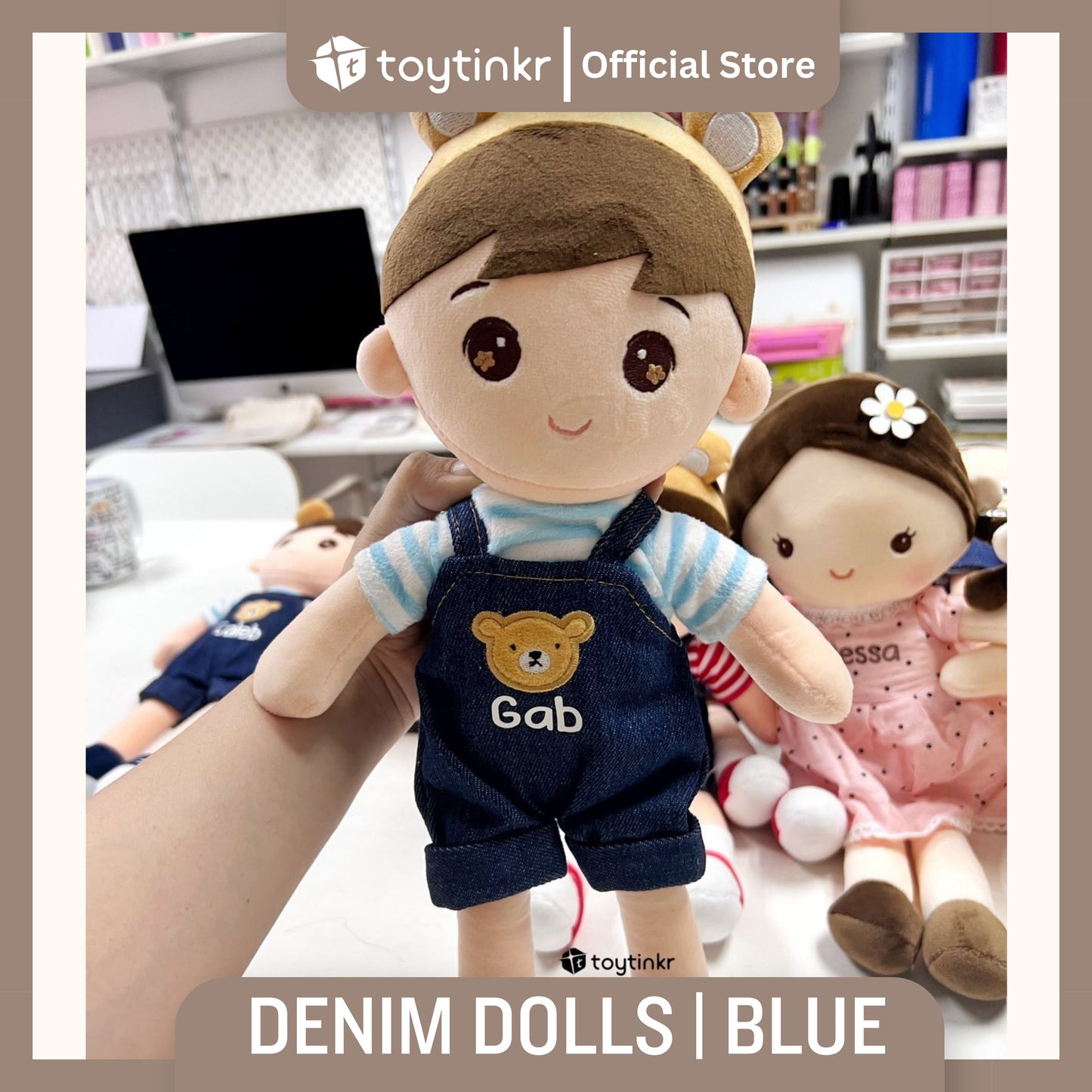 Toytinkr Personalized Denim Dolls
