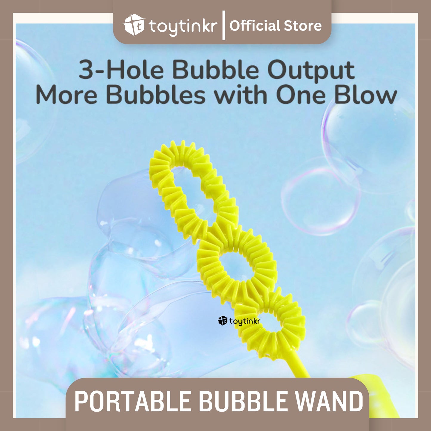 Mideer Portable Bubble Wand by Toytinkr