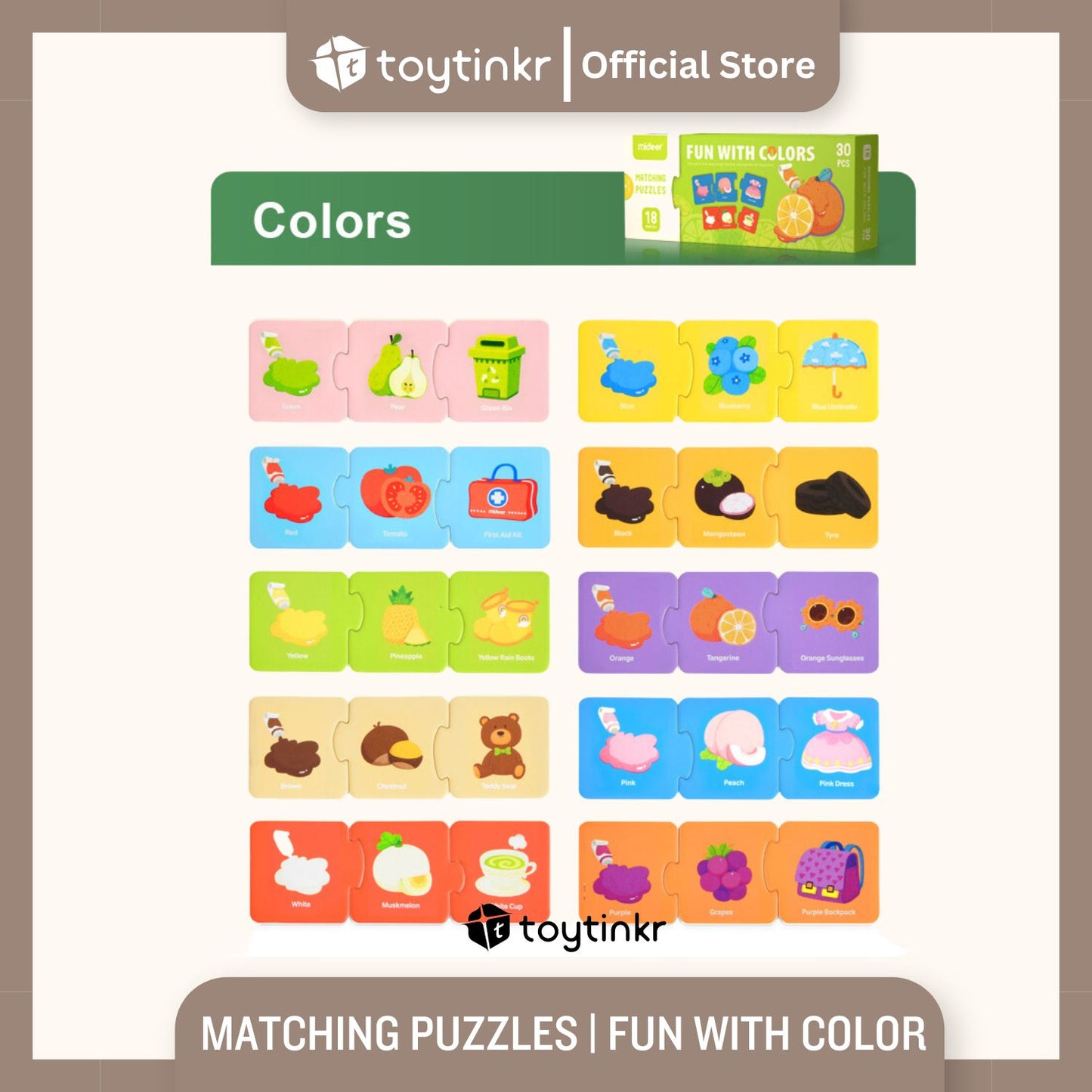 Mideer Matching Puzzles by Toytinkr
