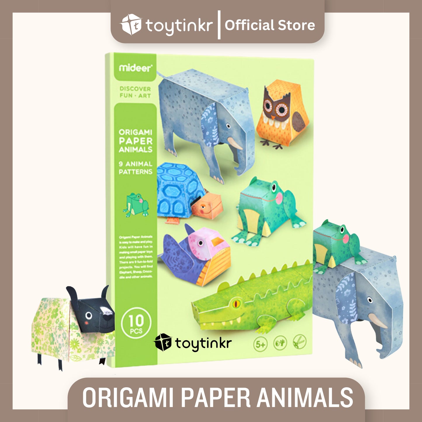 Mideer Origami Paper Animals by Toytinkr
