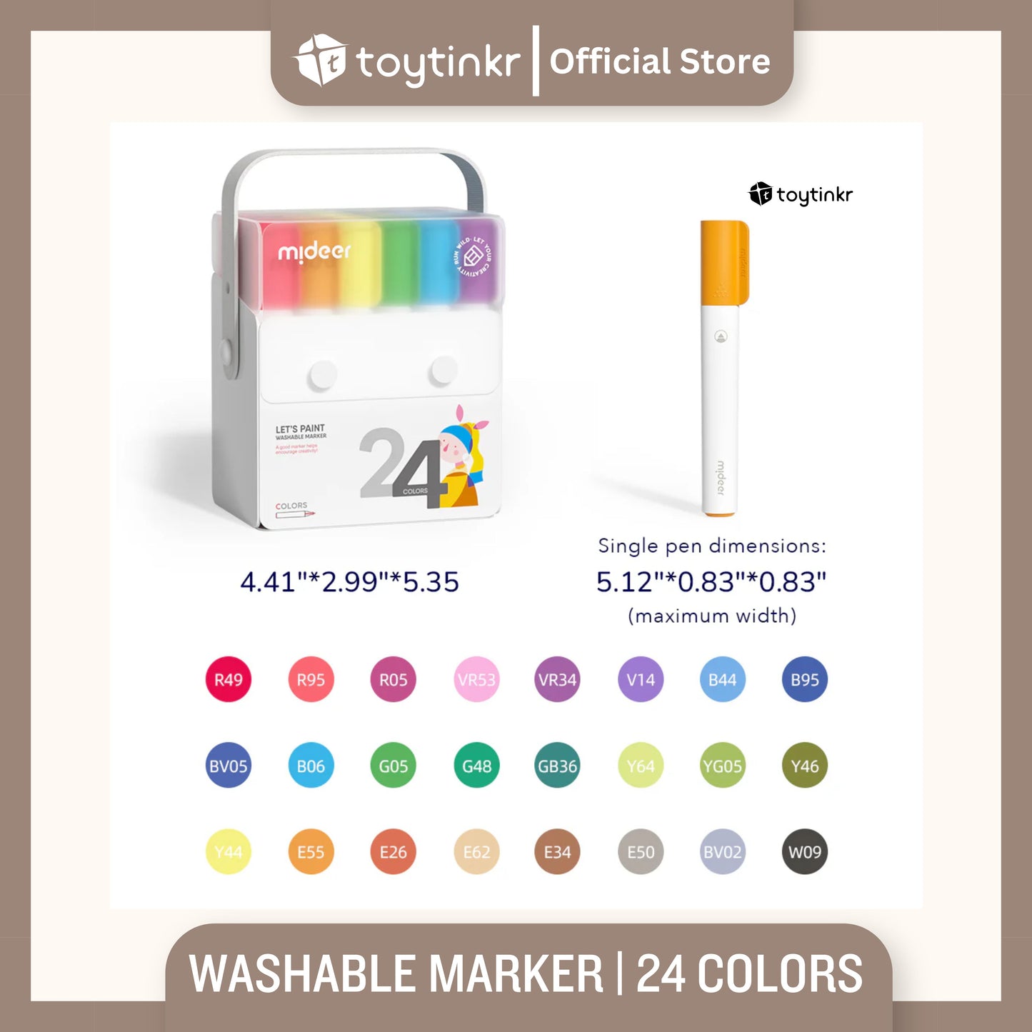 Mideer Washable Marker by Toytinkr