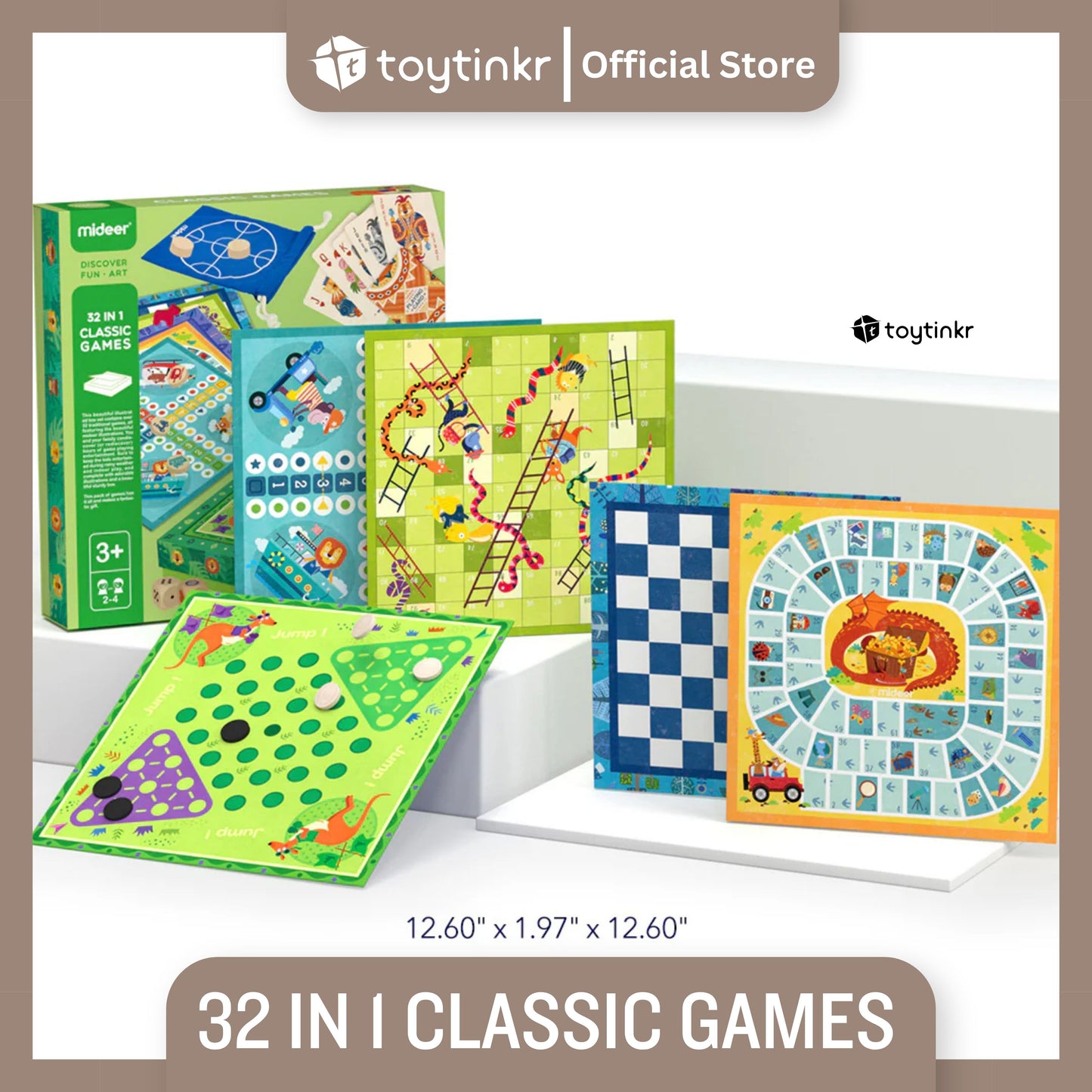 Mideer 32 in 1 Classic Games by Toytinkr