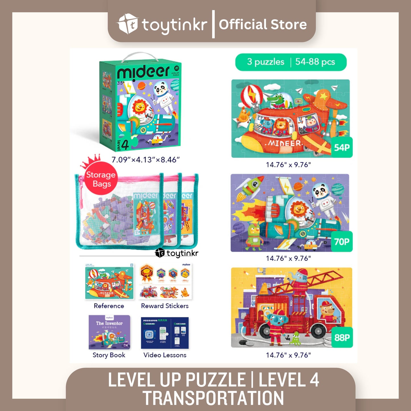 Mideer Advanced Puzzle Level 1 to 9 by Toytinkr