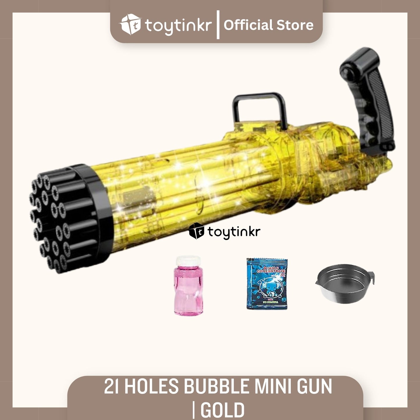 21 Holes Bubble Mini Gun by Toytinkr