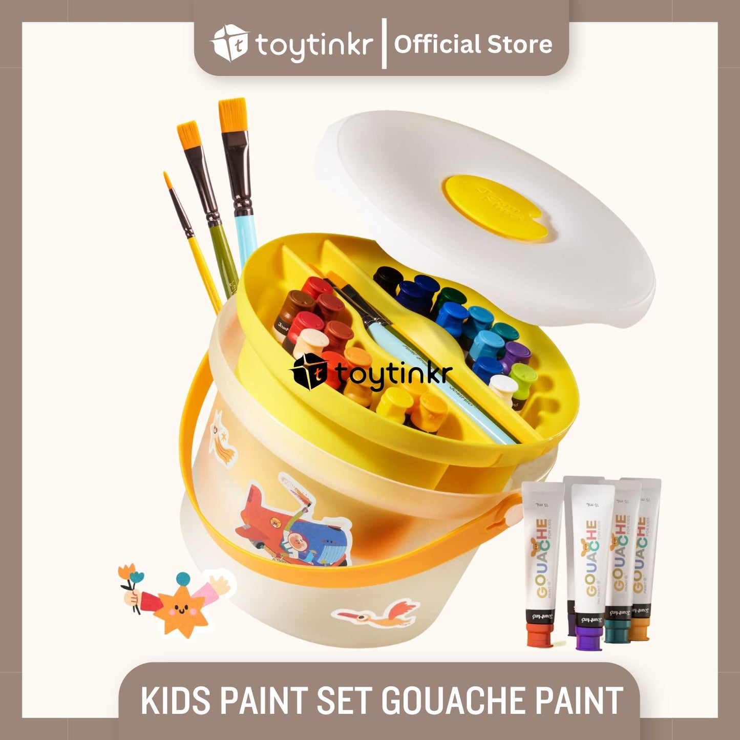 Jar melo Kids Paint Set Gouache Paint By Toytinkr