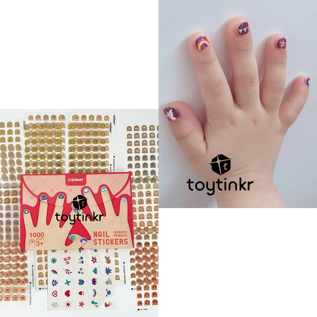 Mideer Envelope Nail Stickers 1000 Pieces by Toytinkr