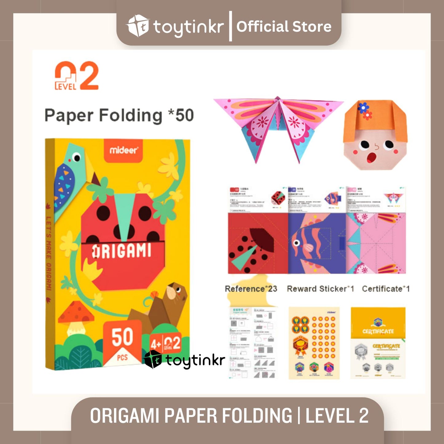 Mideer Origami Paper Folding by Toytinkr