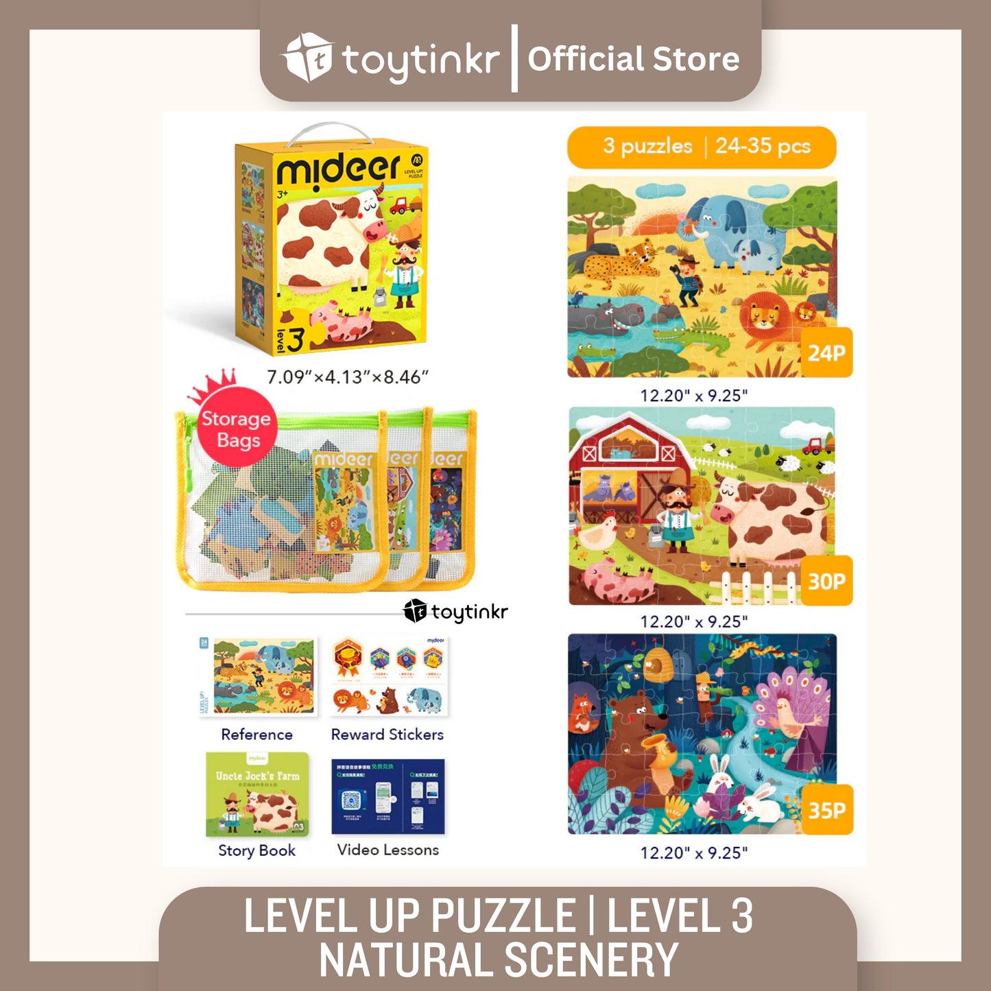 Mideer Advanced Puzzle Level 1 to 9 by Toytinkr