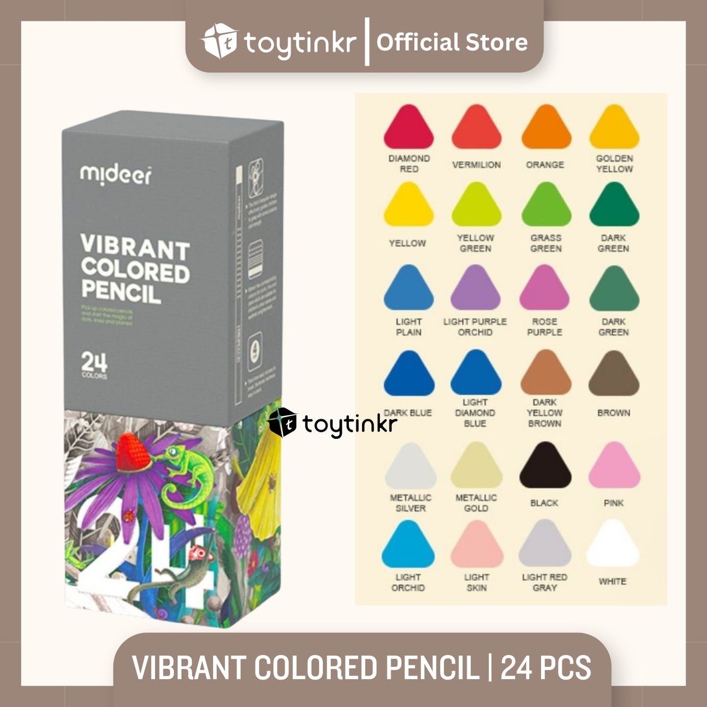 Mideer Vibrant Colored Pencil By Toytinkr