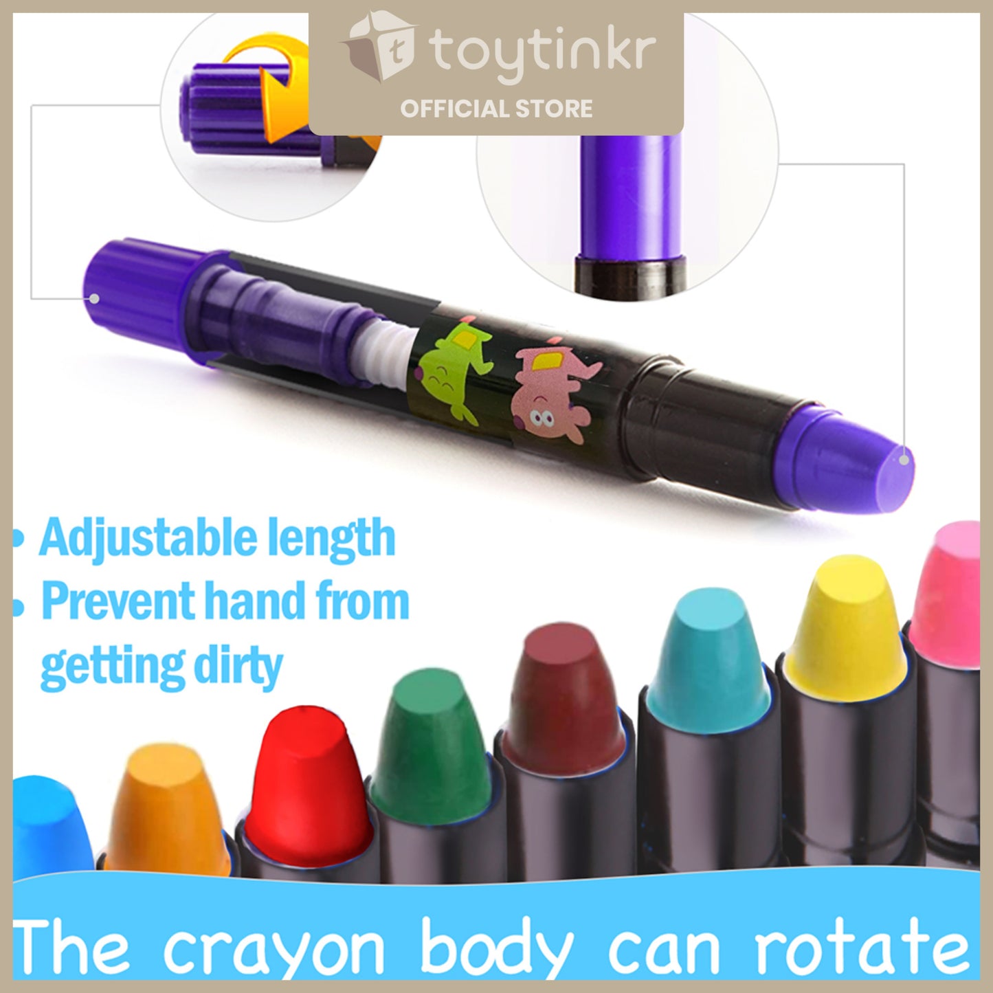 Jar Melo Silky Washable Crayons by Toytinkr
