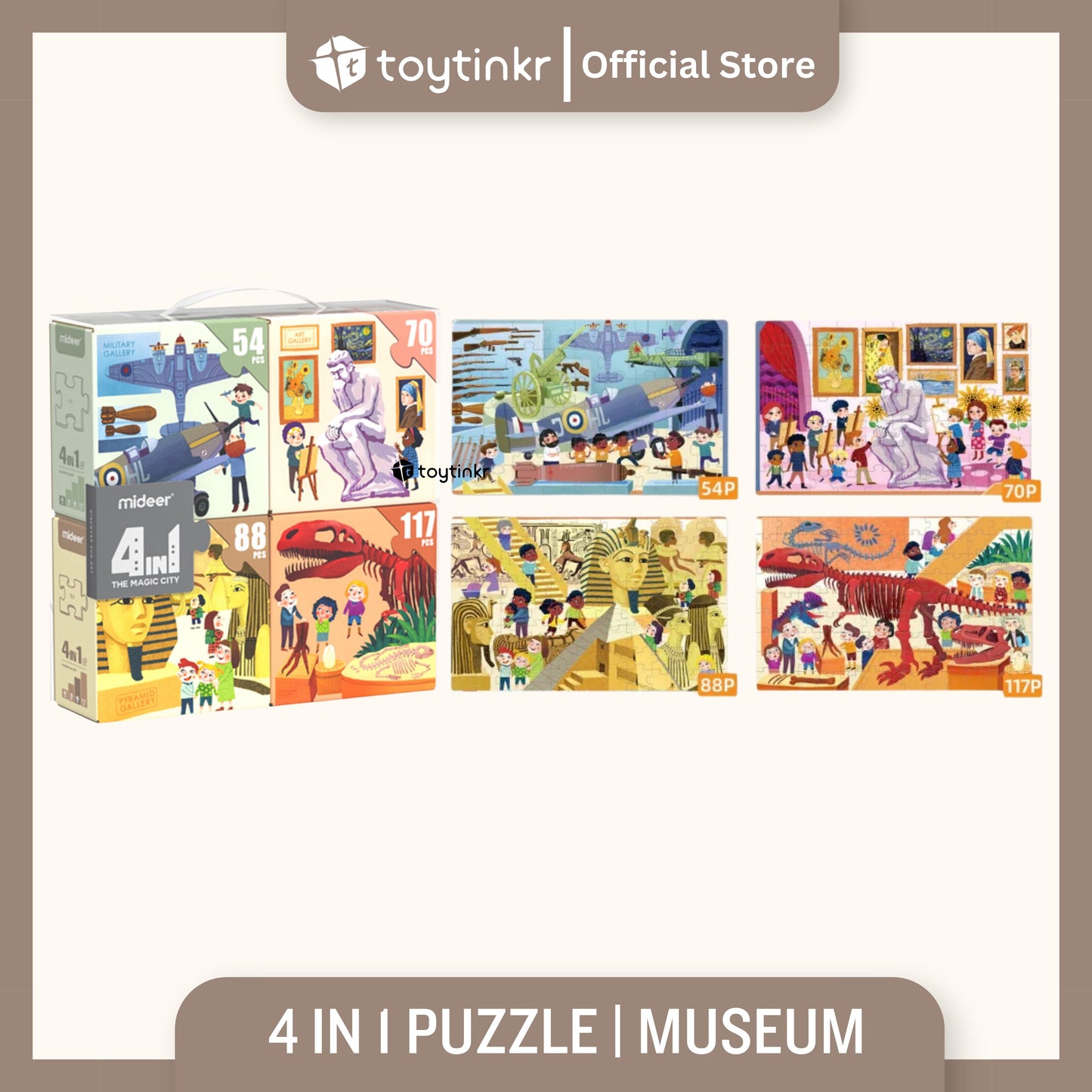 Mideer 4 in 1 Puzzle by Toytinkr