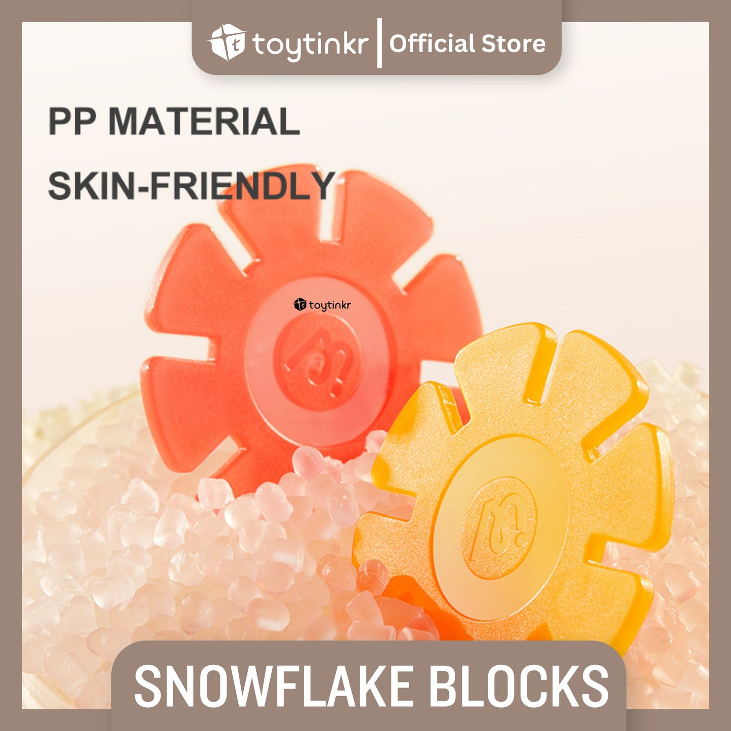 Mideer Snowflake Blocks 200pcs by Toytinkr