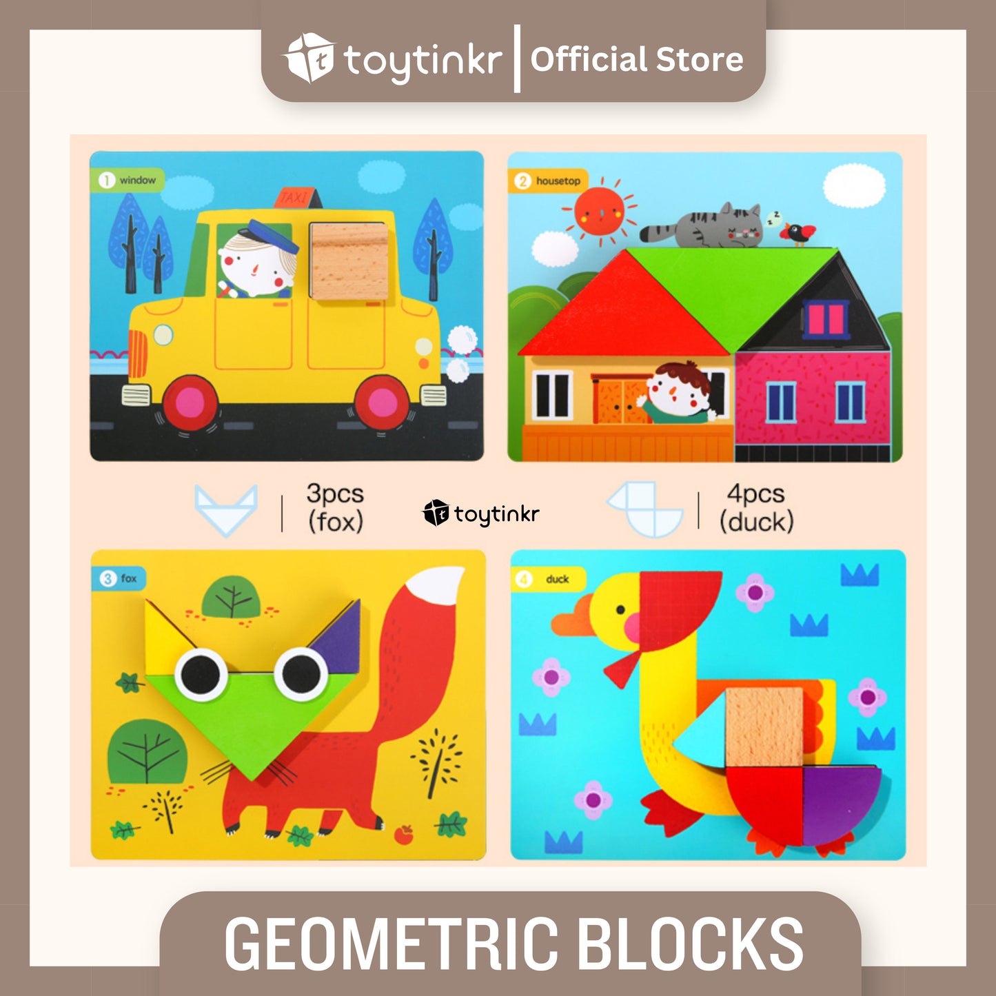 Jar Melo Geometric Blocks by Toytinkr