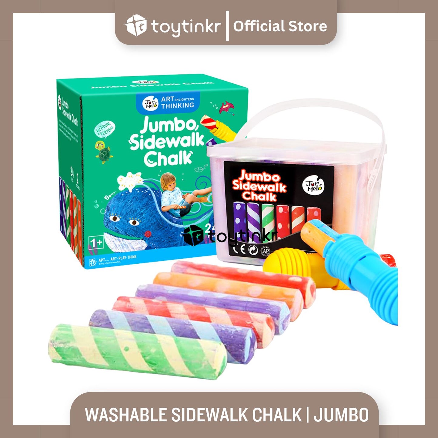 Jar Melo Washable Sidewalk Chalk by Toytinkr
