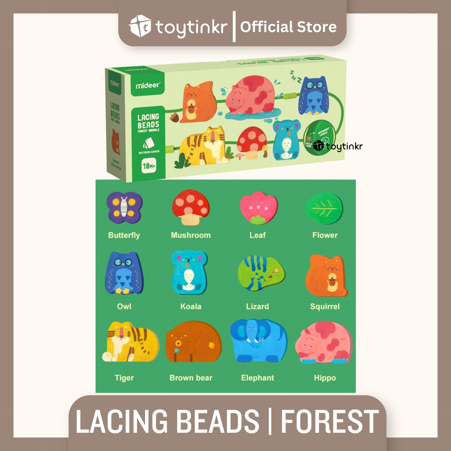 Mideer Lacing Beads by Toytinkr
